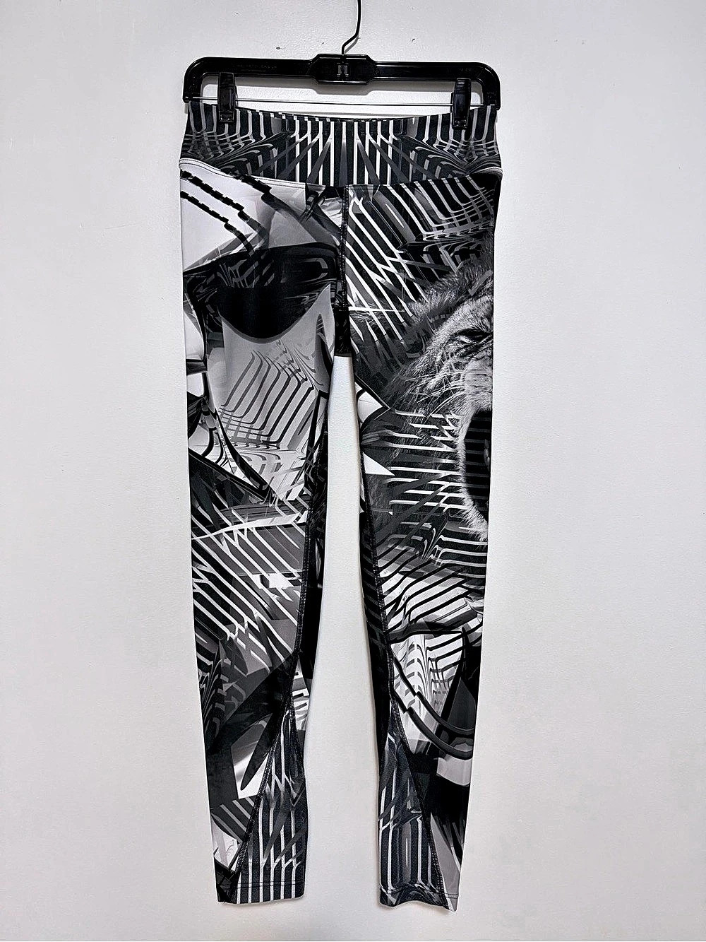 We Are Handsome Lion Print Full Length Performance Leggings - Statement Activewe